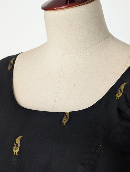 Black Gold Motif Anarkali