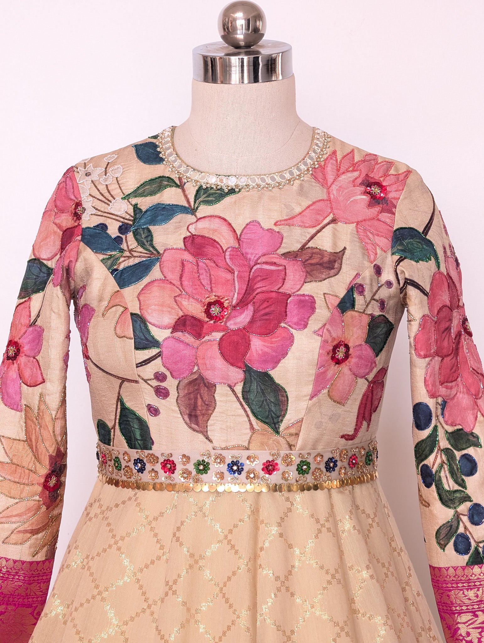 Floral Zari Anarkali