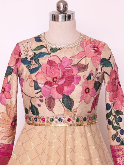 Floral Zari Anarkali