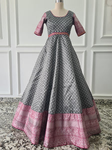 Sale1024 - Black and Pink Anarkali